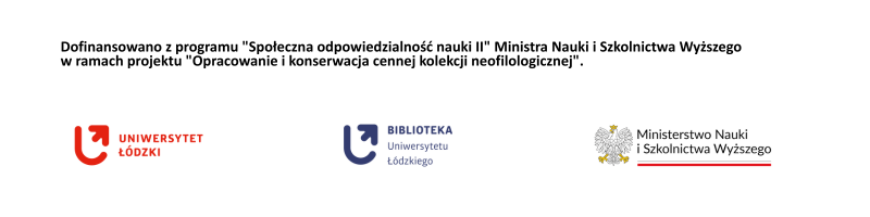 Logotypy instytucji: UŁ, BUŁ i MNiSW