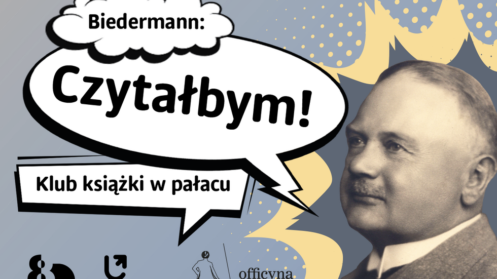 Plakat reklamujący cykl spotkań literackich