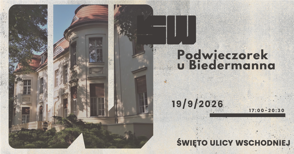 Grafika zapowiadająca wydarzeni Podwieczorek u Biedermanna