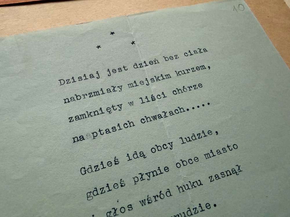 maszynopis baczyńskiego