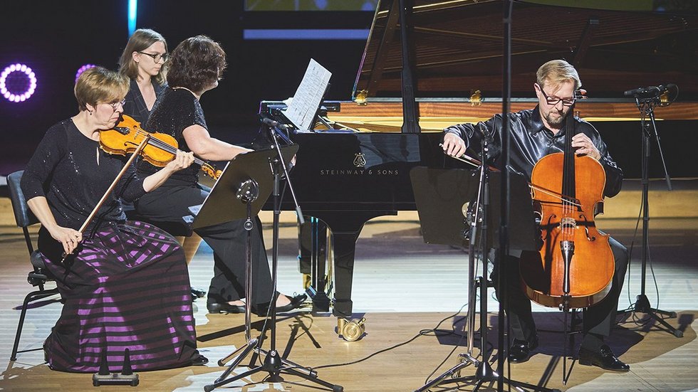 Zespół Vivo Trio podczas koncertu